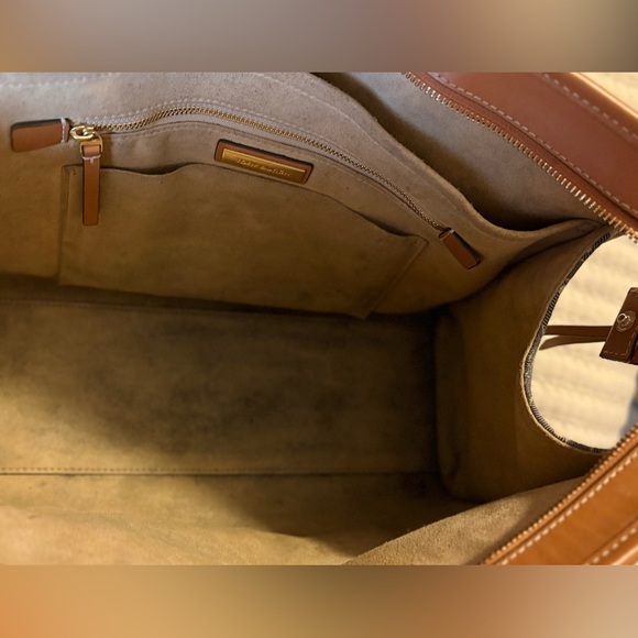 Tory Burch T Monogram small tote in denim - Picture 5 of 16